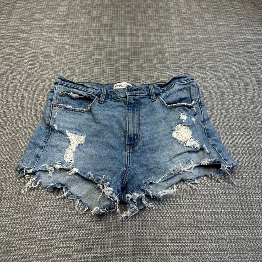 Abercrombie & Fitch High Rise Mom Denim Shorts